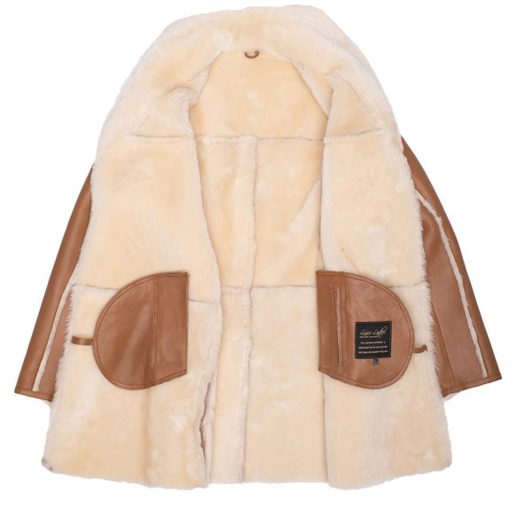 Ace Western Long Shearling Coat - Image 3