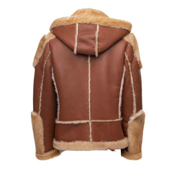 Alek's Biker Shearling Jacket with Fur Details - Image 5