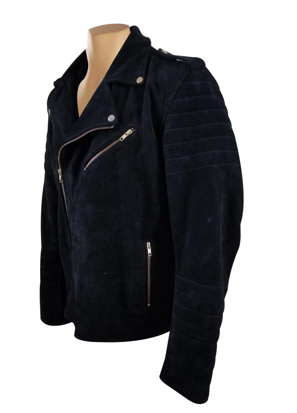 Schmitt's biker style suede leather jacket - Image 3