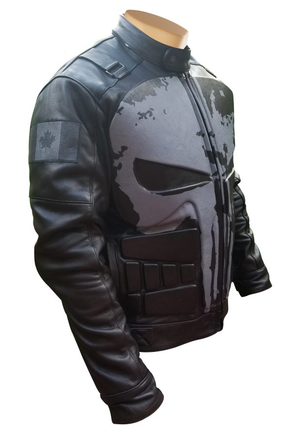 Punisher's motorcycle leather jacket - Image 5