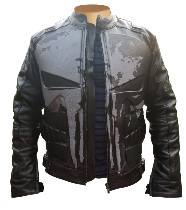 Punisher's motorcycle leather jacket - Image 8