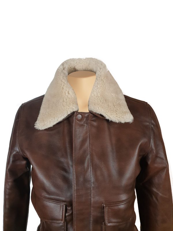 Winston's Leather Jacket with Fur collar - Image 4