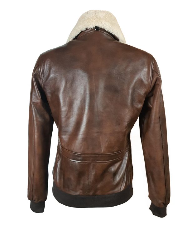 Winston's Leather Jacket with Fur collar - Image 5