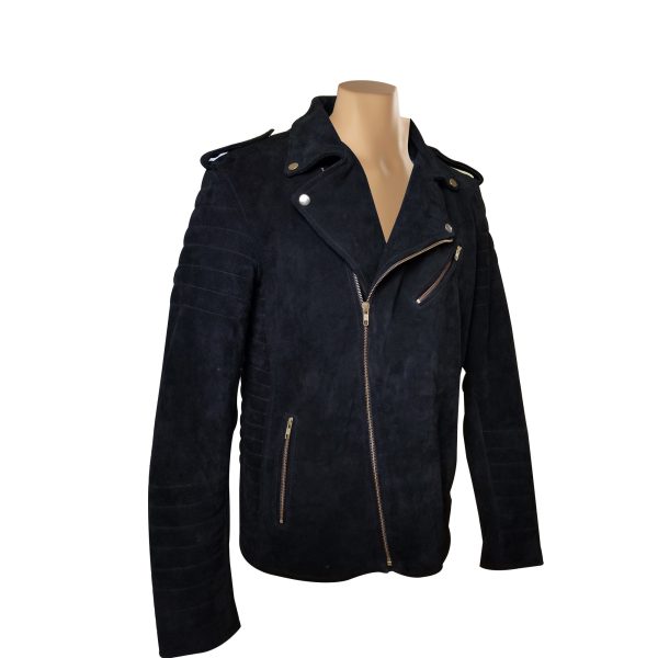 Schmitt's biker style suede leather jacket - Image 2