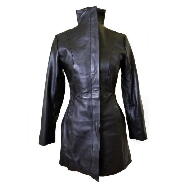 Nelly's women's long coat with wind flaps - Image 3