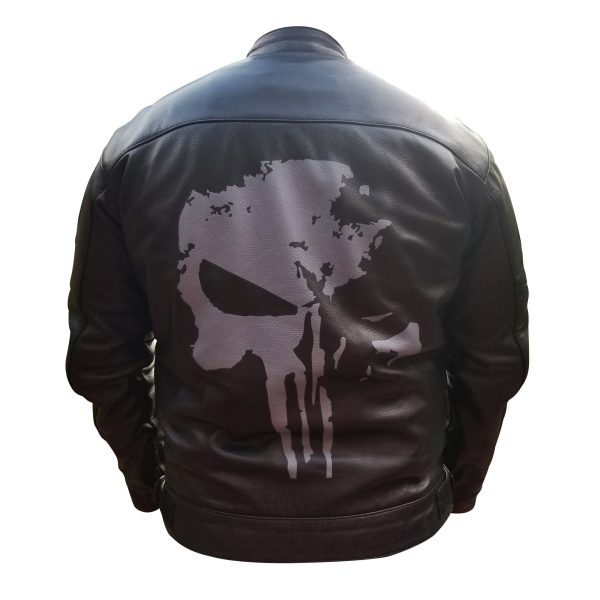 Punisher's motorcycle leather jacket - Image 2