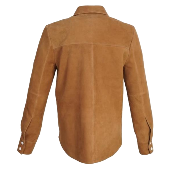 Luna Women's Tan suede shirt - Image 2