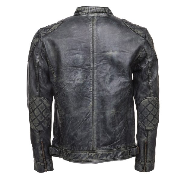 Grayson stone wash Cafe Racer jacket - Image 2