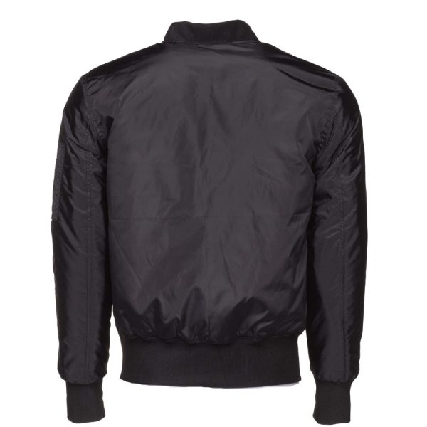 Allan's black Nylon flight jacket with ribbed waist - Image 2