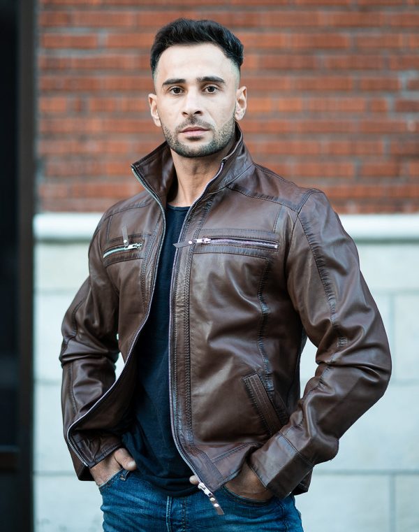 Thatchers premium hand waxed brown leather jacket - Image 2