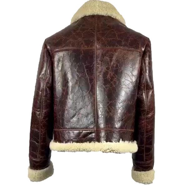 Wayne Nash Brown vintage oxblood B3 Bomber Jacket - Image 5