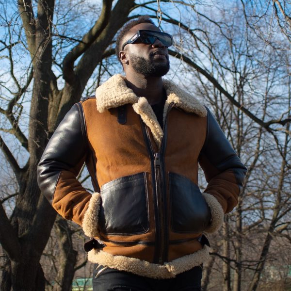 Juke's Bomber Aviator shearling jacket - Image 3