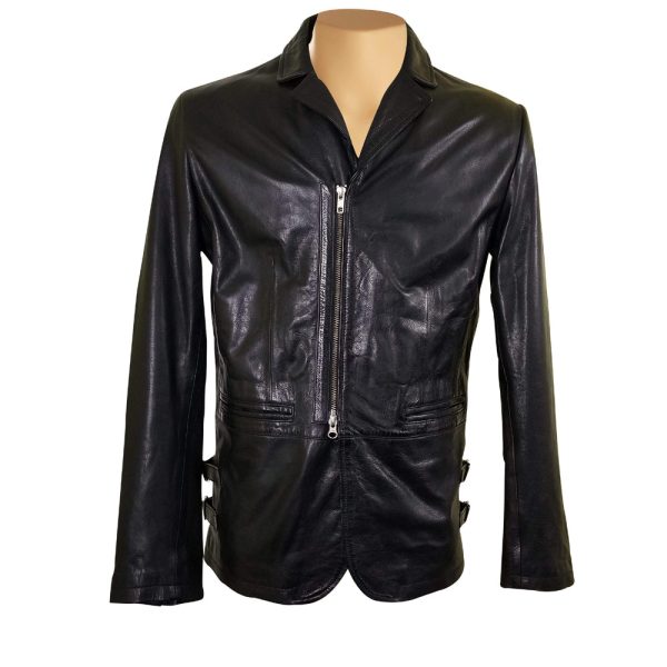 Jonas Car Coat style Leather jacket