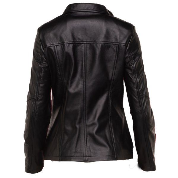 Jude's black leather jacket - Image 2