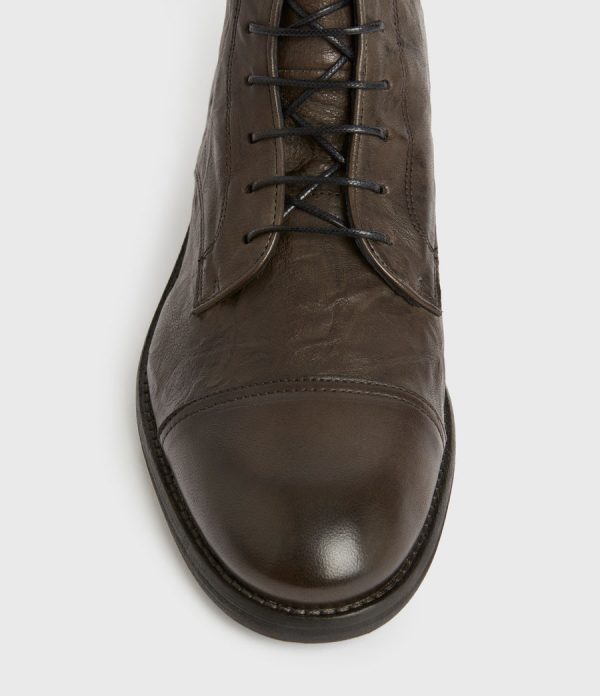 Harland brown leather boots for men - Image 2