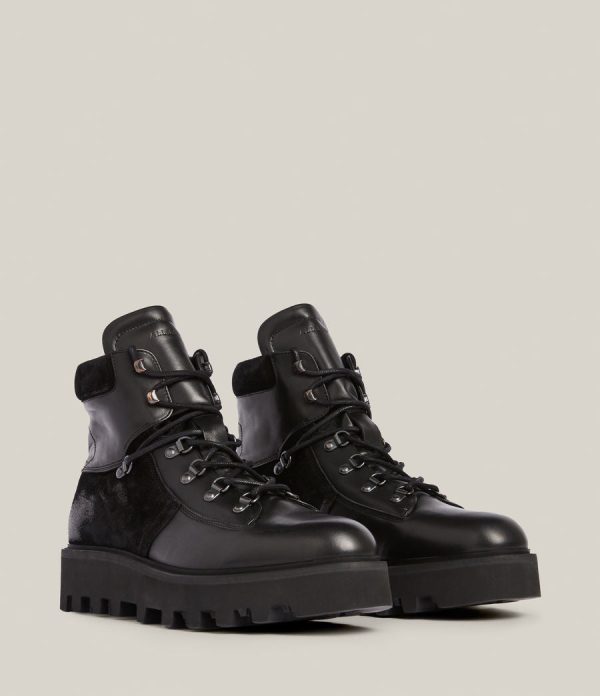 Kai black leather boots for men - Image 4