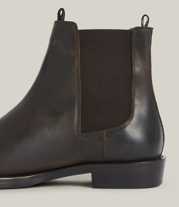 Eli black leather boots for men - Image 3