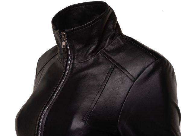 Jude's black leather jacket - Image 3